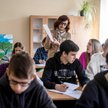 Zajęcia prowadzone po ukraińsku dla dzieci uchodźców w specjalnie utworzonej klasie w I Liceum Ogóln