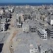 Zniszczenia w dzielnicy mieszkalnej miasta Gaza po wycofaniu się sił izraelskich z tego obszaru w tr