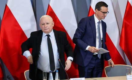Jarosław Kaczyński i Mateusz Morawiecki