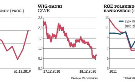 Banki mające szansę na wypłatę dywidend powinny osiągnąć dodatni wynik netto w tym roku.