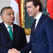 Premier Viktor Orbán w czasie wtorkowego spotkania z kanclerzem Sebastianem Kurzem