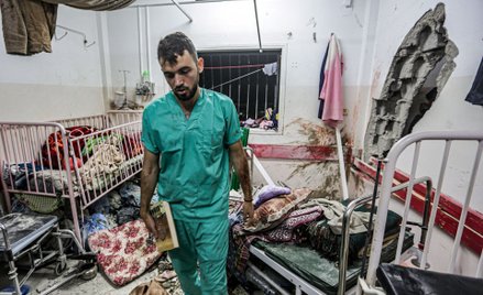 Ostrzelany przez Izrael szpital w Chan Junus