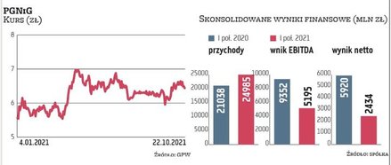 Grupa kapitałowa PGNiG nie może w tym roku pochwalić się tak wysokimi zyskami jak w ubiegłym. To kon