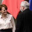 Wicepremier Jadwiga Emilewicz z Porozumienia i prezes PiS Jarosław Kaczyński