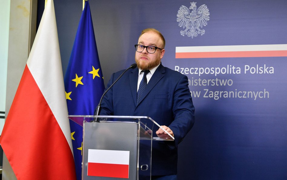 Rzecznik prasowy Ministerstwa Spraw Zagranicznych Łukasz Jasina