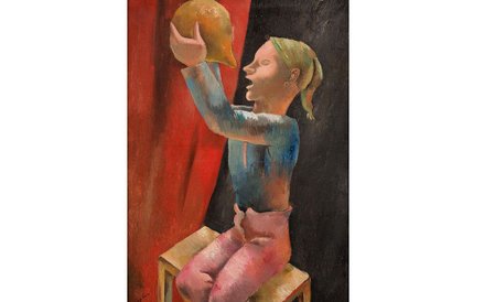 Eugeniusz Zak, "Pijący chłopieć"