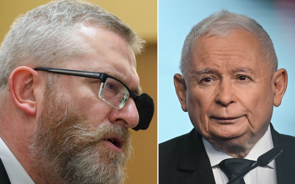 Grzegorz Braun i Jarosław Kaczyński