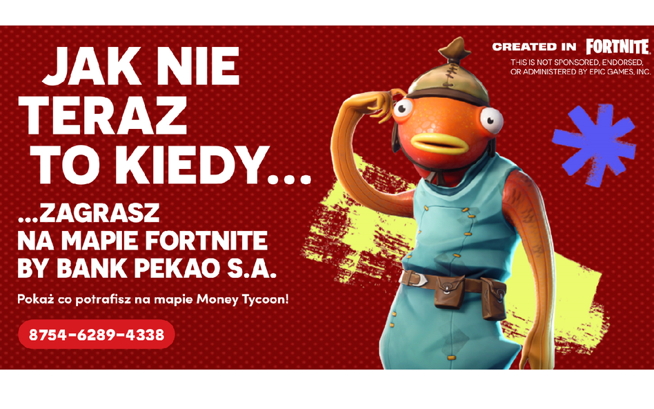 Bank Pekao wchodzi w świat gamingu ze swoją planszą w Fortnite