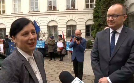 Vera Jourova i Adam Bodnar