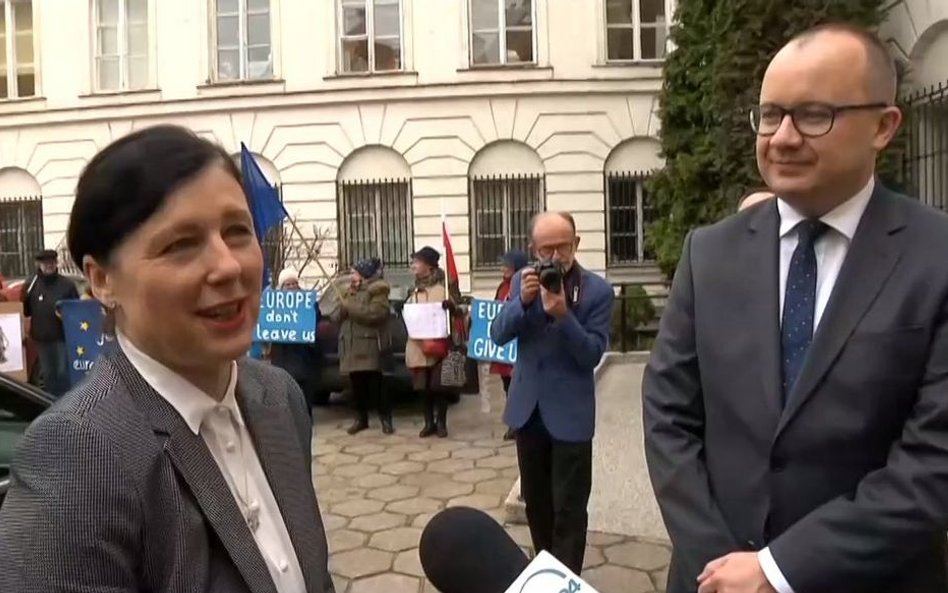 Vera Jourova i Adam Bodnar