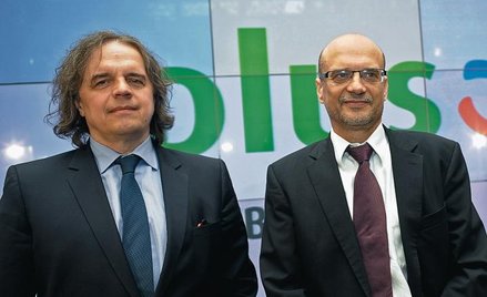 Krzysztof Kilian, wiceprezes (z lewej), i Jarosław Bauc, prezes Polkomtelu, tłumaczyli decyzję o zmi