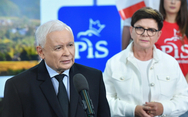 Prezes PiS Jarosław Kaczyński i była premier Beata Szydło