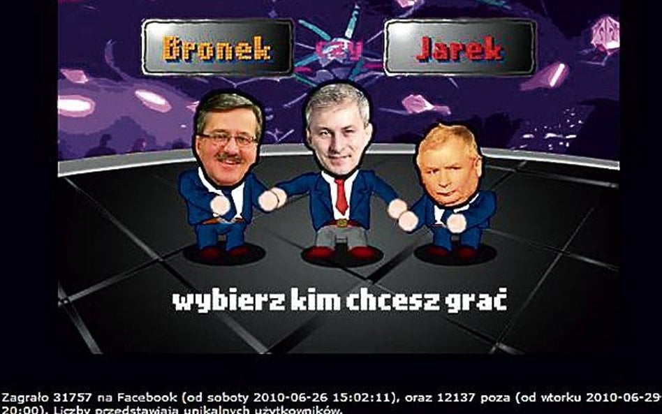 Popularnością cieszy się animowana gra „Przeciągnij Grzesia” / zwala.pl