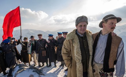 Kadr z filmu "Biała odwaga" w reż. Marcina Koszałki