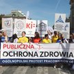 Protest pracowników ochrony zdrowia w Warszawie