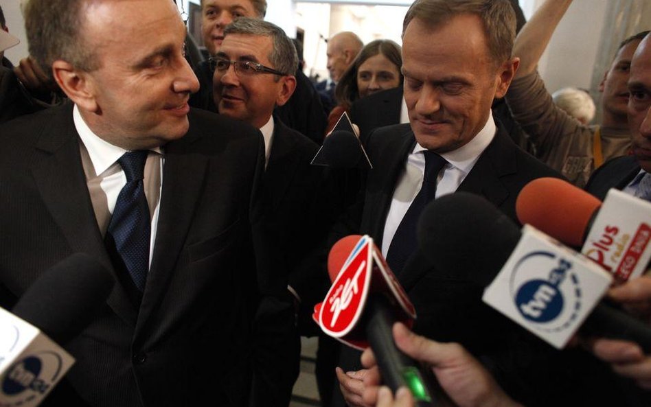 Grzegorz Schetyna i Donald Tusk