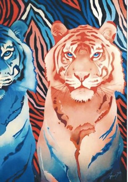 Obraz Anny Stanisz wyróżnia się na aukcji młodej sztuki.