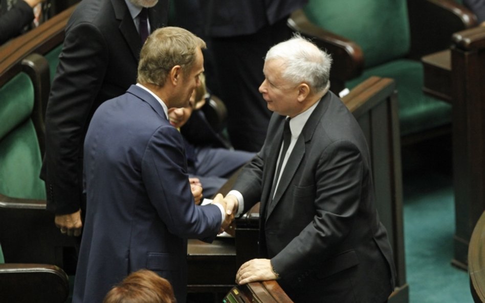 Donald Tusk i Jarosław Kaczyński