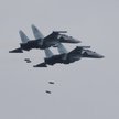 Rosyjskie myśliwce Su-30SM podczas ćwiczeń Zapad