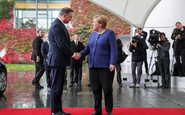 Prezydent Andrzej Duda i kanclerz Niemiec Angela Merkel
