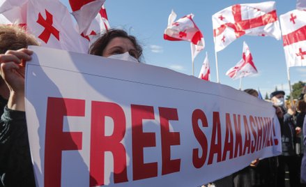 Demonstracja zwolenników Saakaszwilego