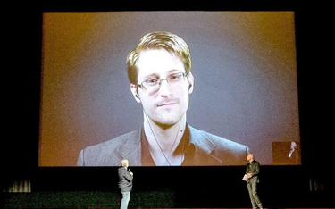 Edward Snowden w czasie niedawnej konferencji „na żywo”.