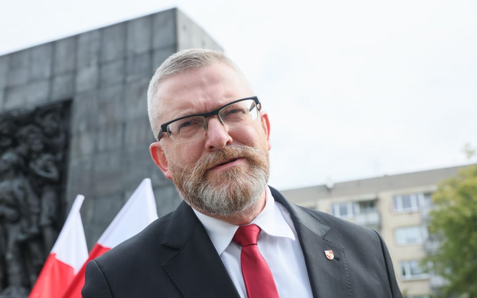 Lider Konfederacji Korony Polskiej Grzegorz Braun