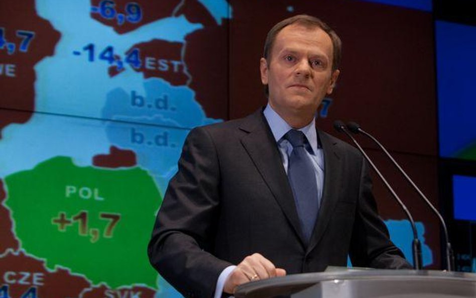 Premier Donald Tusk zapewnił, że intencją rządu jest ograniczenie deficytu do 2012 r. do 3 proc. PKB