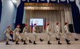 Uczestnicy Ogólnorosyjskiego Młodzieżowego Wojskowo-Patriotycznego Ruchu Społecznego „Junarmia” przy