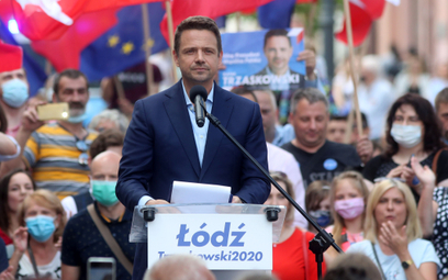 Rafał Trzaskowski w czasie kampanii przed wyborami prezydenckimi w Polsce