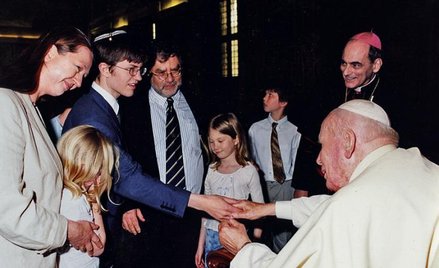 Joseph H.H. Weiler z rodziną na audiencji u Jana Pawła II