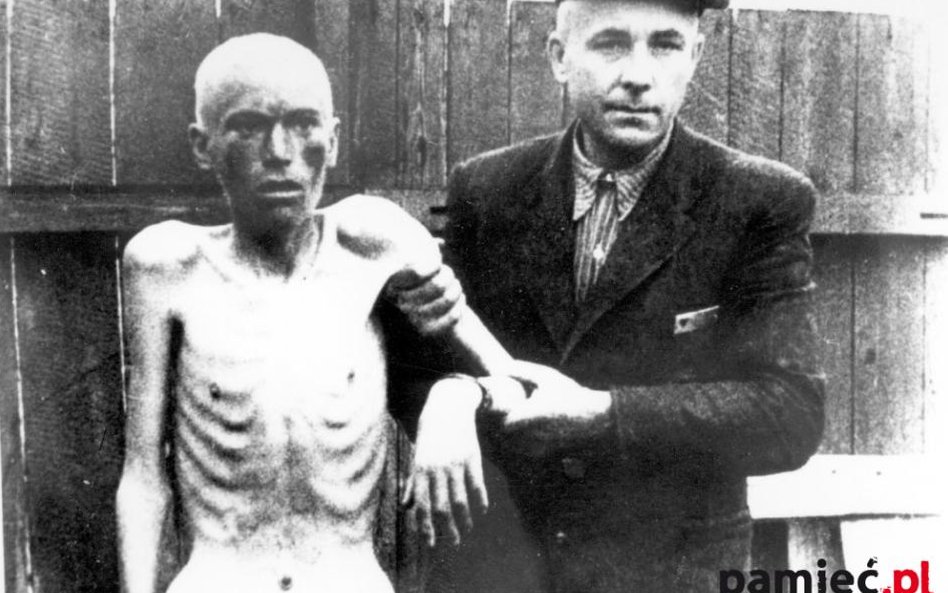 Więźniowie obozu koncentracyjnego