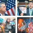 48-letni Paul Ryan (z prawej u góry), republikański przewodniczący Izby Reprezentantów, postanowił p