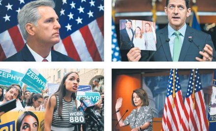 48-letni Paul Ryan (z prawej u góry), republikański przewodniczący Izby Reprezentantów, postanowił p