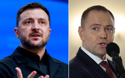 Wołodymyr Zełenski i Karol Nawrocki