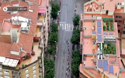 Helikopter transmitujący wyścig Vuelta a Espana odkrył plantację konopi