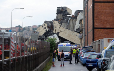 Włochy: Pod Genuą zawalił się most na autostradzie. Zginęło co najmniej 31 osób