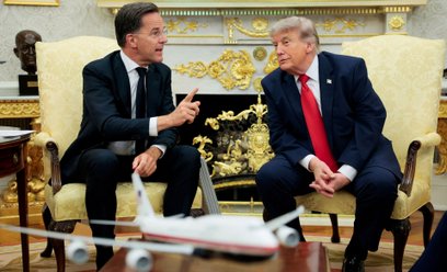 Mark Rutte i Donald Trump
