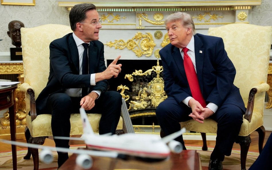 Mark Rutte i Donald Trump