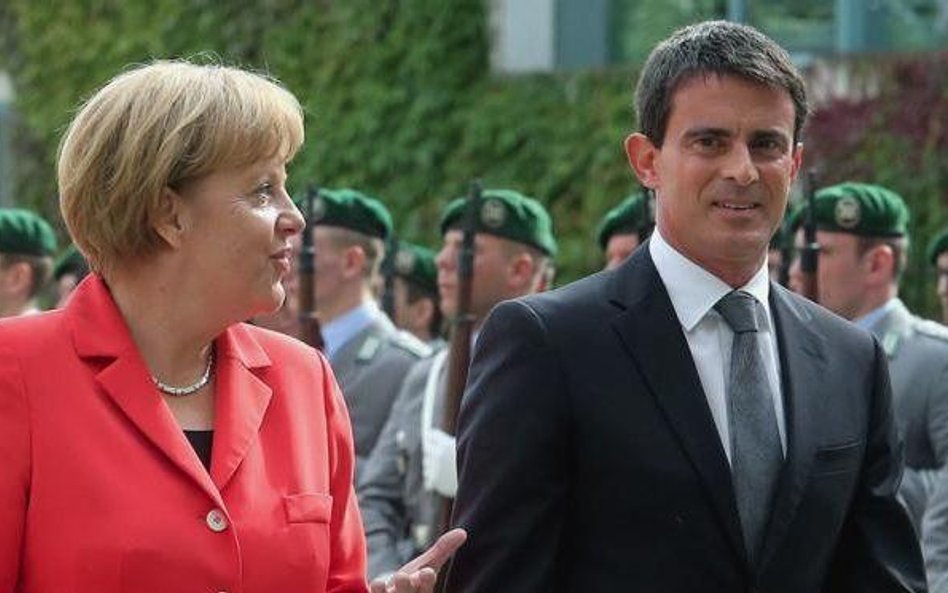 Valls poprosi Merkel o czas dla francuskiej gospodarki