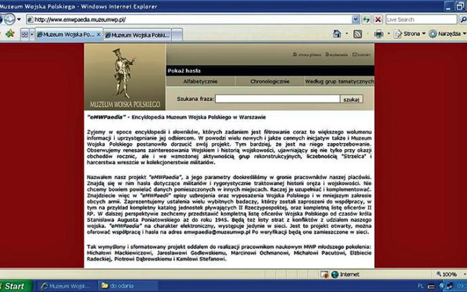 eMWPaedia – Encyklopedia Muzeum Wojska Polskiego w Warszawie