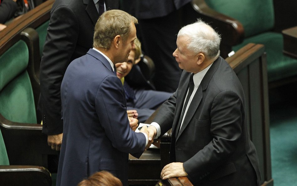 Donald Tusk i Jarosław Kaczyński