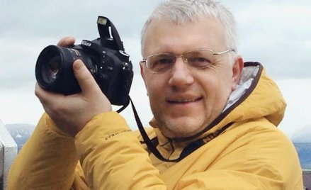 Paweł Szeremet podczas pobytu na rosyjskiej Dalekiej Północy, luty 2015 r.