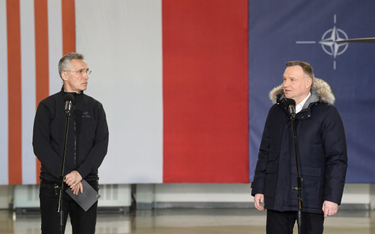 Prezydent Andrzej Duda oraz sekretarz generalny NATO Jens Stoltenberg