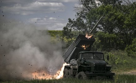 Ukraińska wyrzutnia rakiet