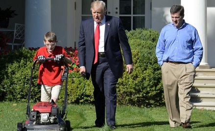 USA: 11-latek skosił trawnik przed Białym Domem