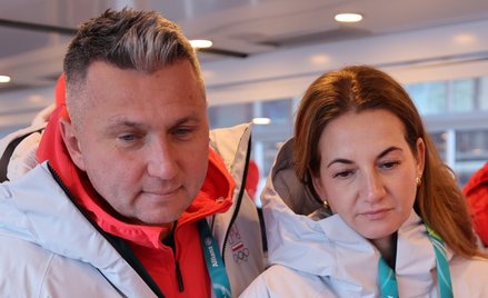 Radosław Piesiewicz z żoną podczas zimowych Igrzysk Olimpijskich