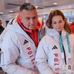 Radosław Piesiewicz z żoną podczas zimowych Igrzysk Olimpijskich