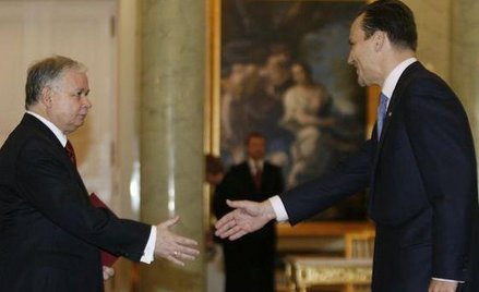 Lech Kaczyński i Radosław Sikorski