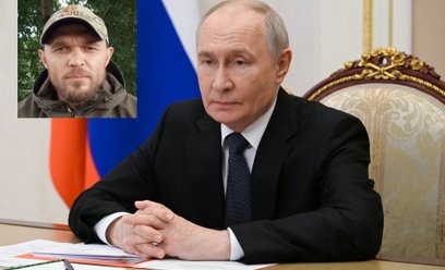 Władimir Putin. W okienku Aleksandr Łunin
